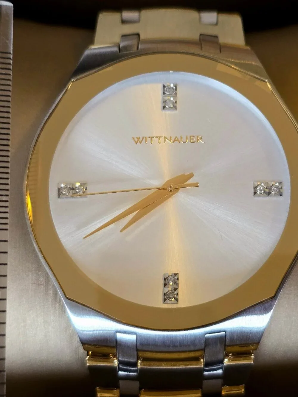 Wittnauer Men's, Diamonds, Sapphire, $795 MSRP, 44mm, WN3086 Laureate Collection
